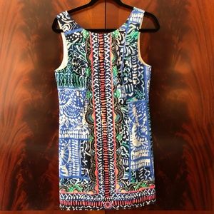 Lilly Pulitzer Blue and Green Patterned Dress